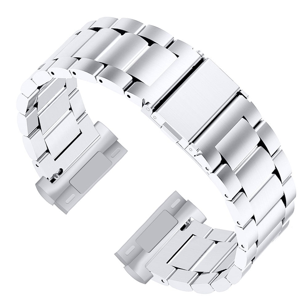 Sejt Metal Universal Rem passer til Fitbit Versa 4 / Fitbit Sense 2 - Sรธlv#serie_106