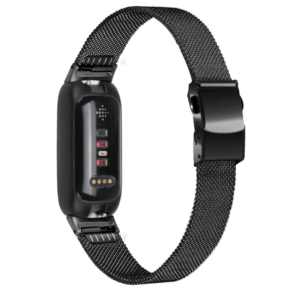 Vildt Pรฆnt Metal Rem passer til Fitbit Inspire 3 - Sort#serie_8
