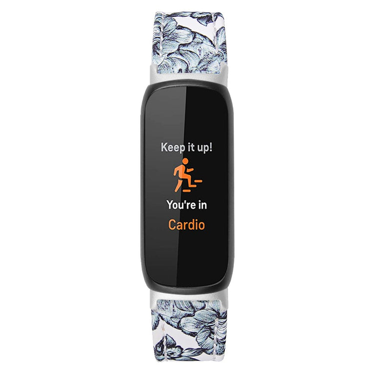 Solid Ægte Læder Rem passer til Fitbit Inspire 3 - Blå#serie_3