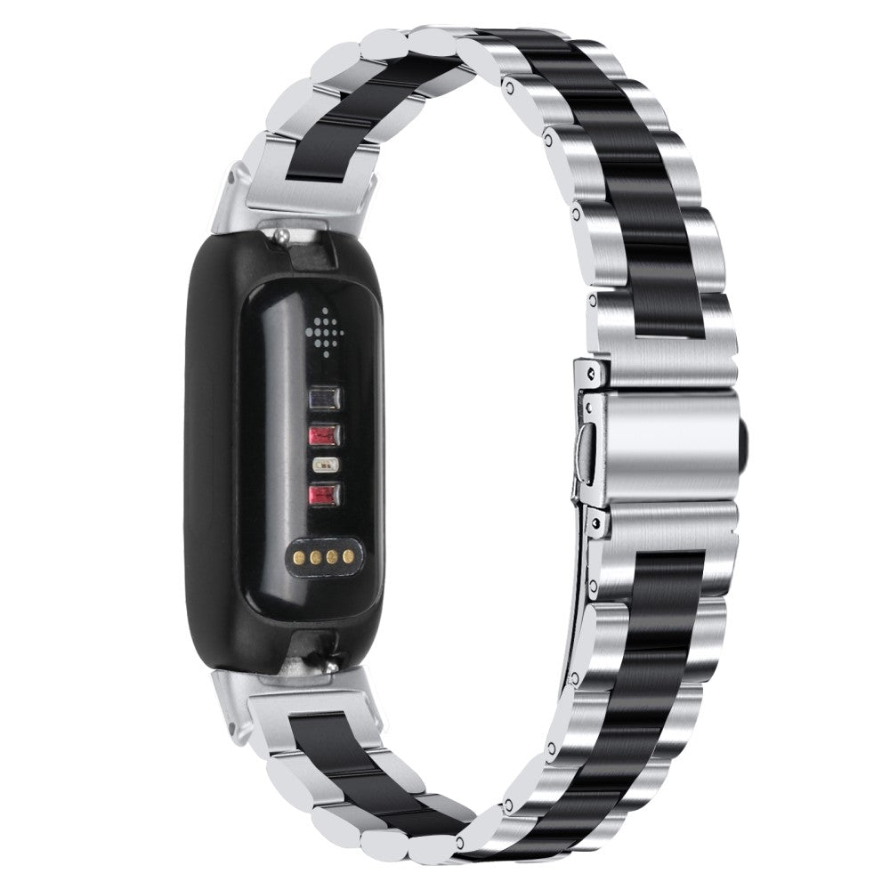 Fantastisk Metal Rem passer til Fitbit Inspire 3 - Sรธlv#serie_1