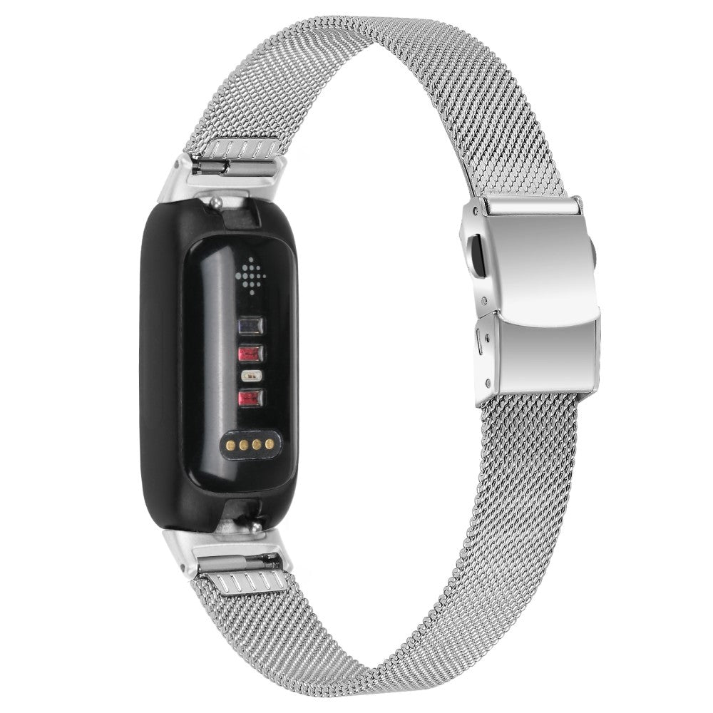 Meget Smuk Metal Rem passer til Fitbit Inspire 3 - Sรธlv#serie_024