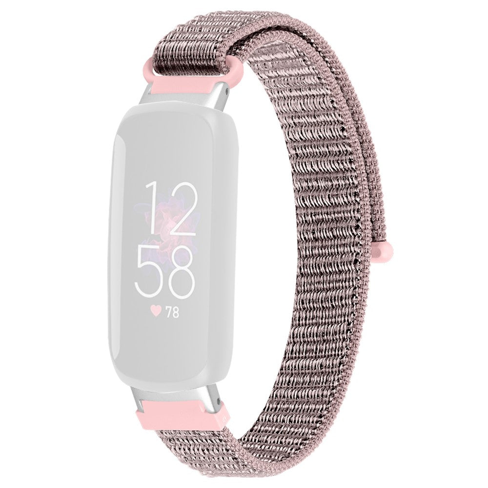 Helt Vildt Skรธn Nylon Rem passer til Fitbit Inspire 3 - Pink#serie_2