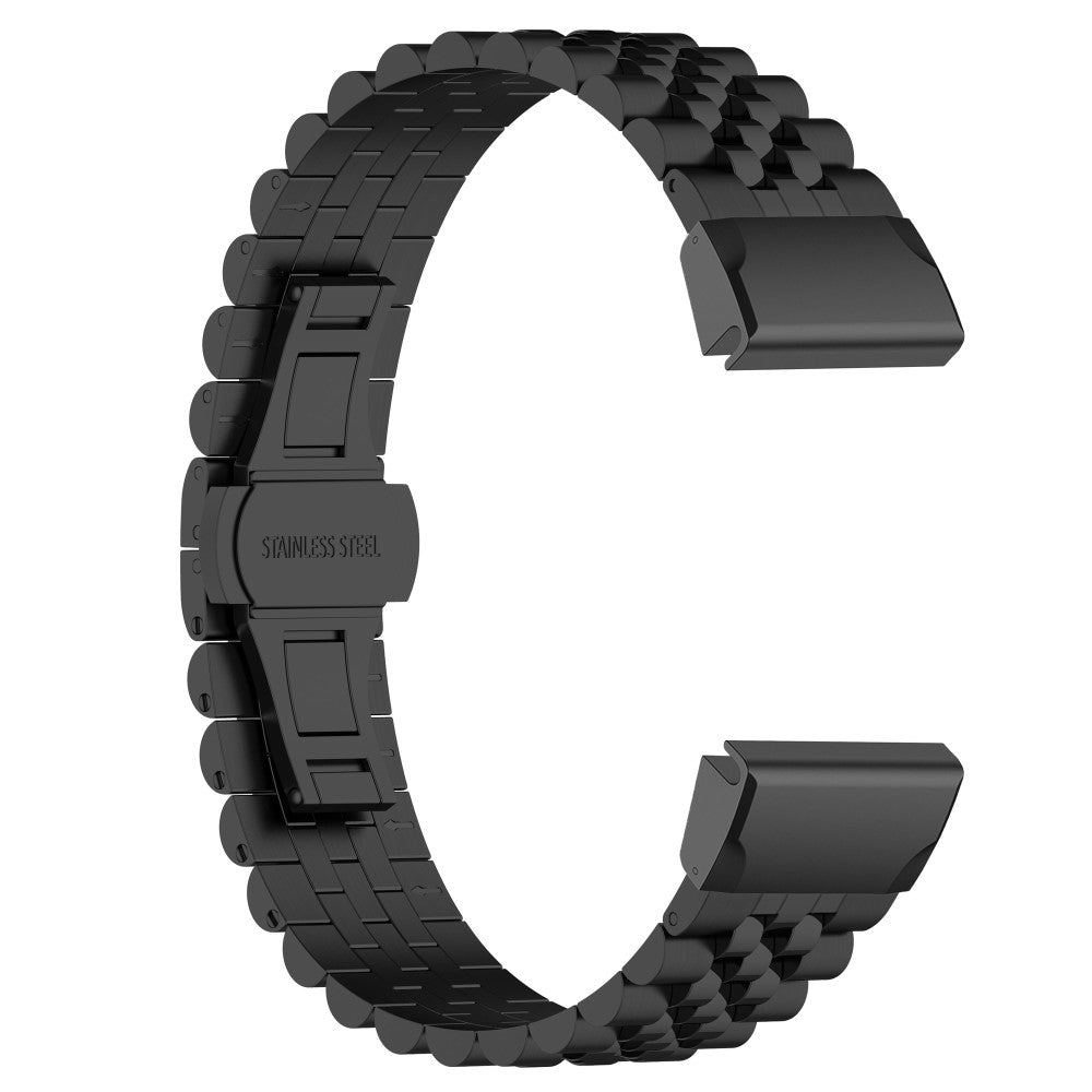 Mega Fantastisk Metal Universal Rem passer til Garmin Smartwatch - Sort#serie_5
