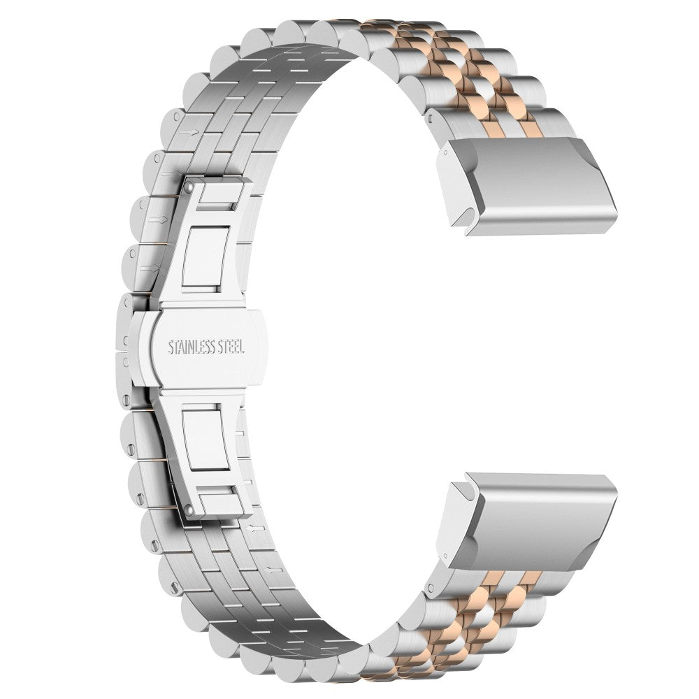 Mega Fantastisk Metal Universal Rem passer til Garmin Smartwatch - Pink#serie_9