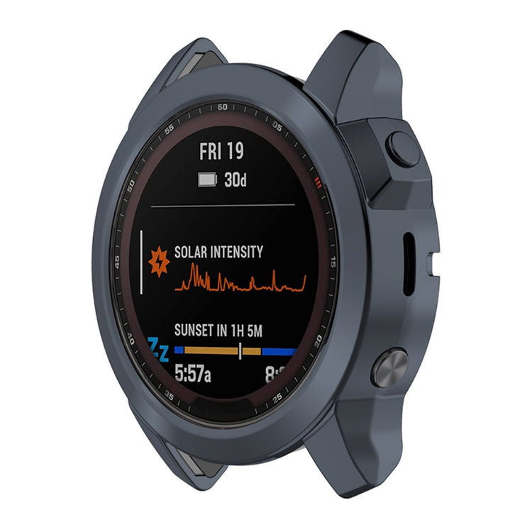 Meget Godt Silikone Cover til Garmin Fenix 7X - Sølv#serie_3
