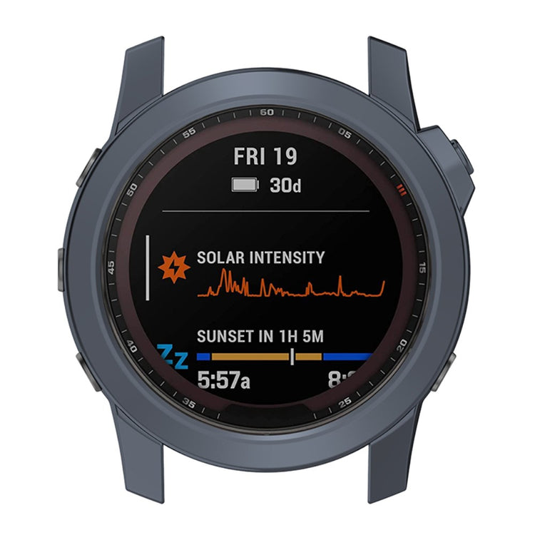 Meget Godt Silikone Cover til Garmin Fenix 7X - Sølv#serie_3