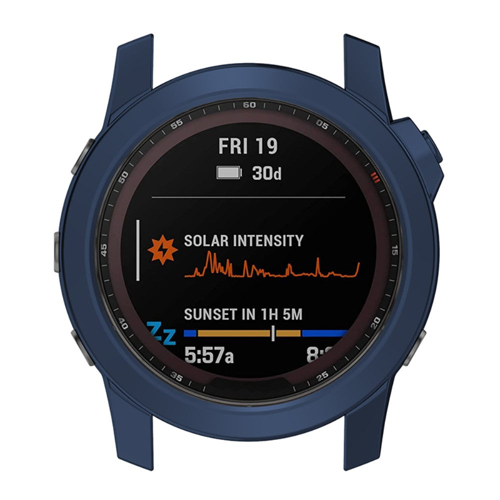 Meget Godt Silikone Cover til Garmin Fenix 7X - Blå#serie_4