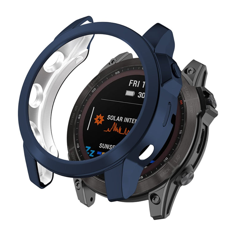 Meget Godt Silikone Cover til Garmin Fenix 7X - Blå#serie_4