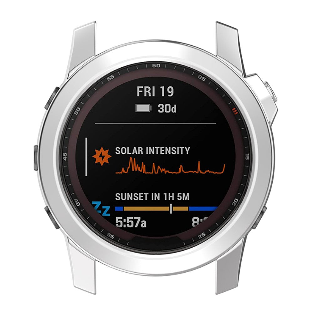 Meget Godt Silikone Cover til Garmin Fenix 7X - Sølv#serie_5
