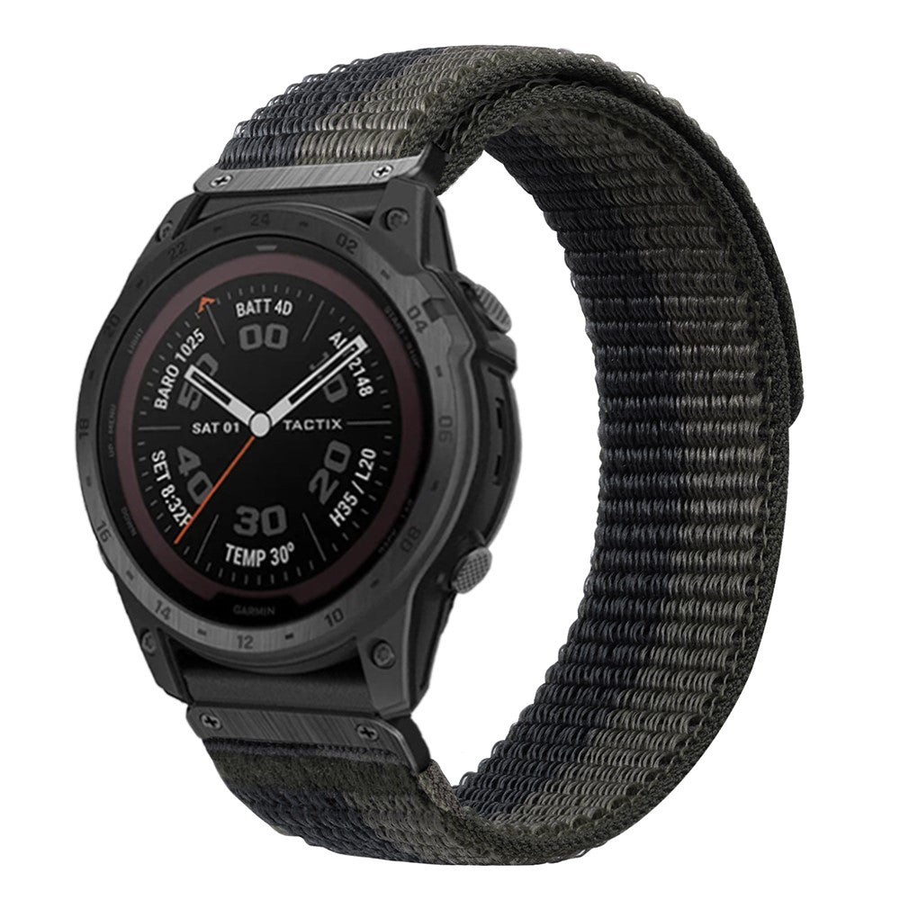 Meget Fed Nylon Universal Rem passer til Smartwatch - Sølv#serie_1