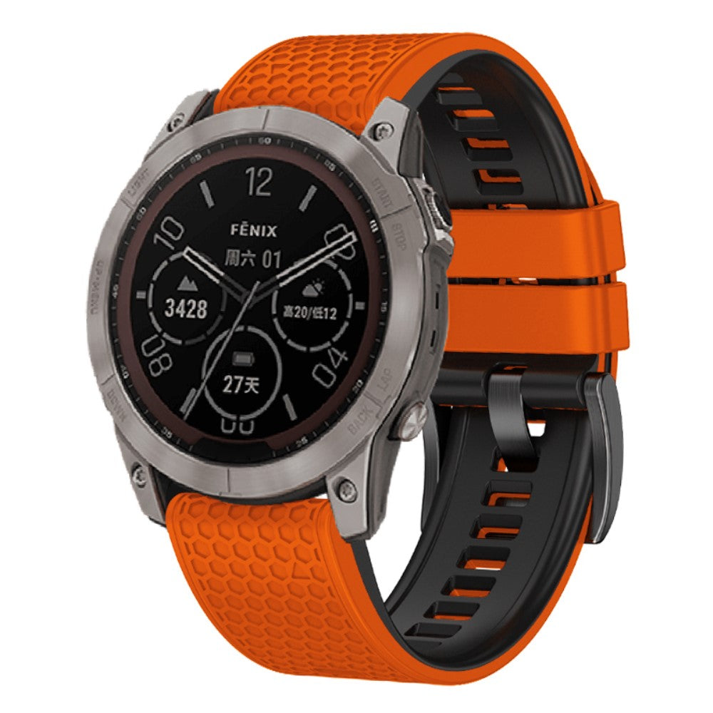 Super Fint Silikone Universal Rem passer til Smartwatch - Orange#serie_4