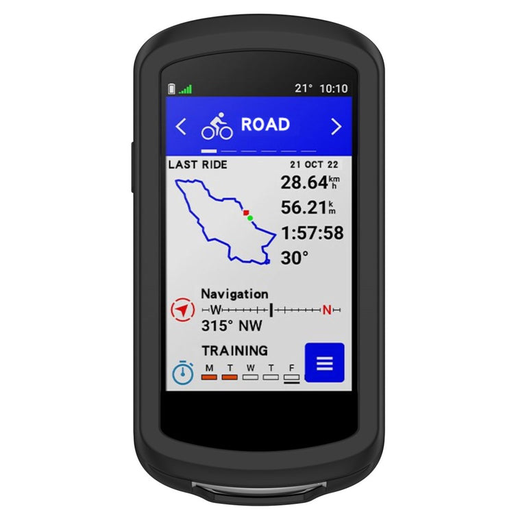 Fed Silikone Cover til Garmin Edge 1040 - Sort#serie_1