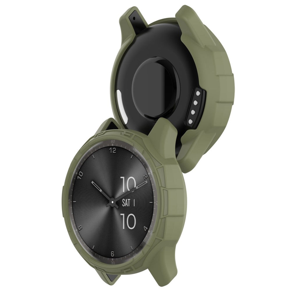 Silikone Bumper passer til Garmin Vivomove Trend - Grøn#serie_2