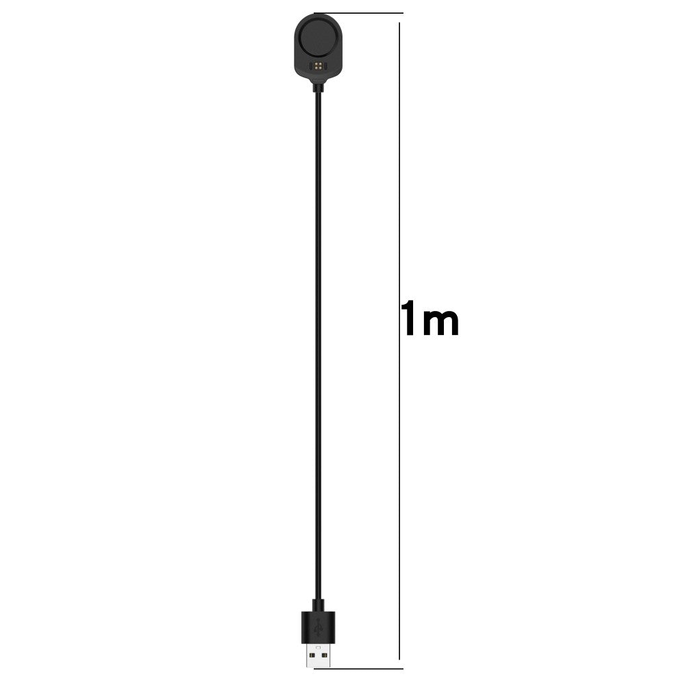 100cm USB Ladestation passer til Garmin Smartwatch - Sort#serie_2