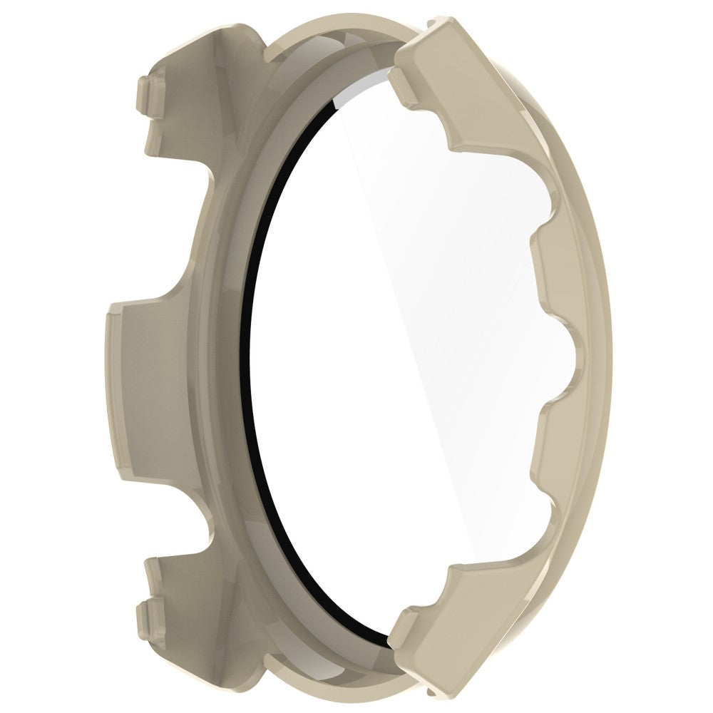 Mega Fint Cover med Skærmbeskytter i Plastik og Hærdet Glas passer til Garmin Forerunner 965 - Hvid#serie_6