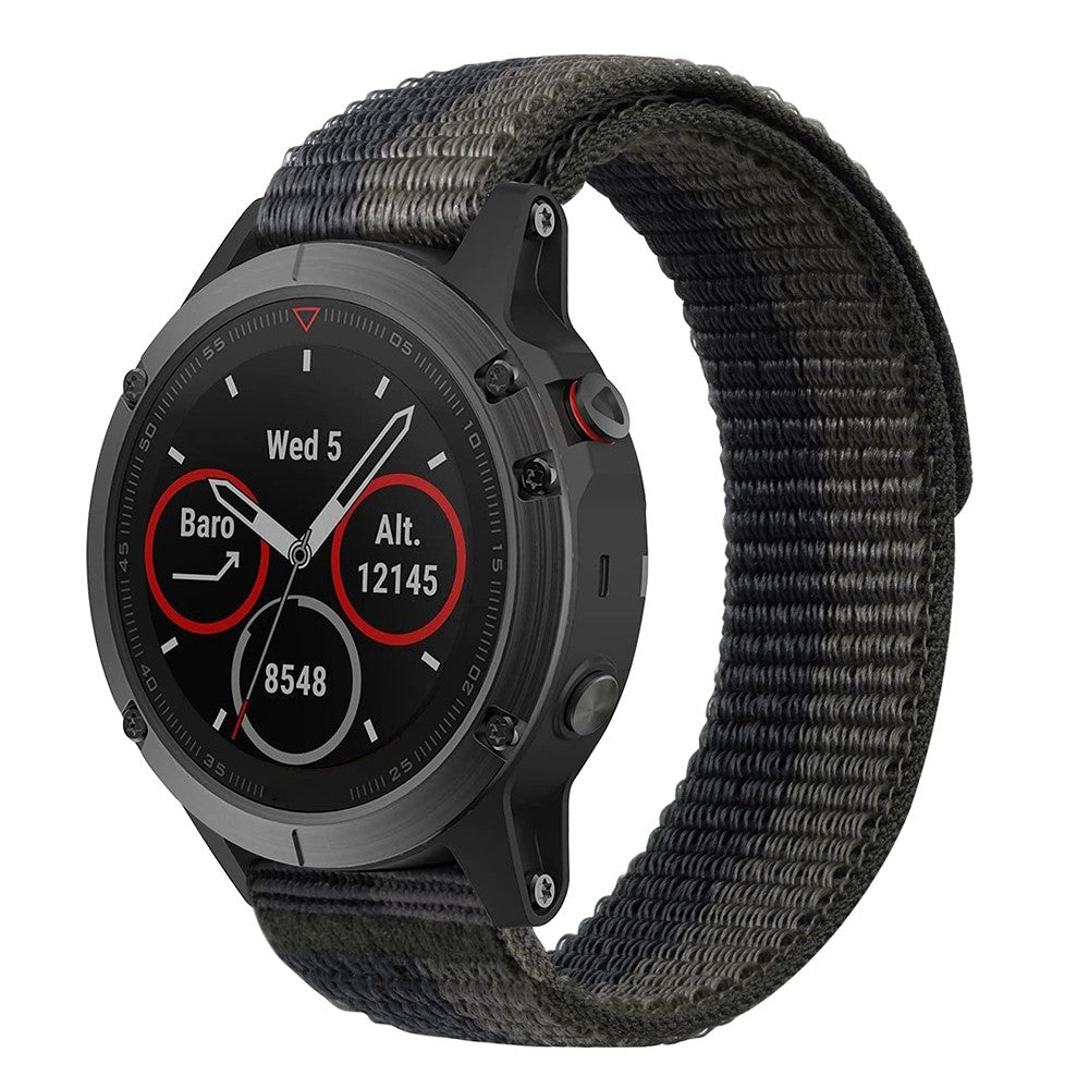 Vildt Sejt Nylon Universal Rem passer til Smartwatch - Sølv#serie_6