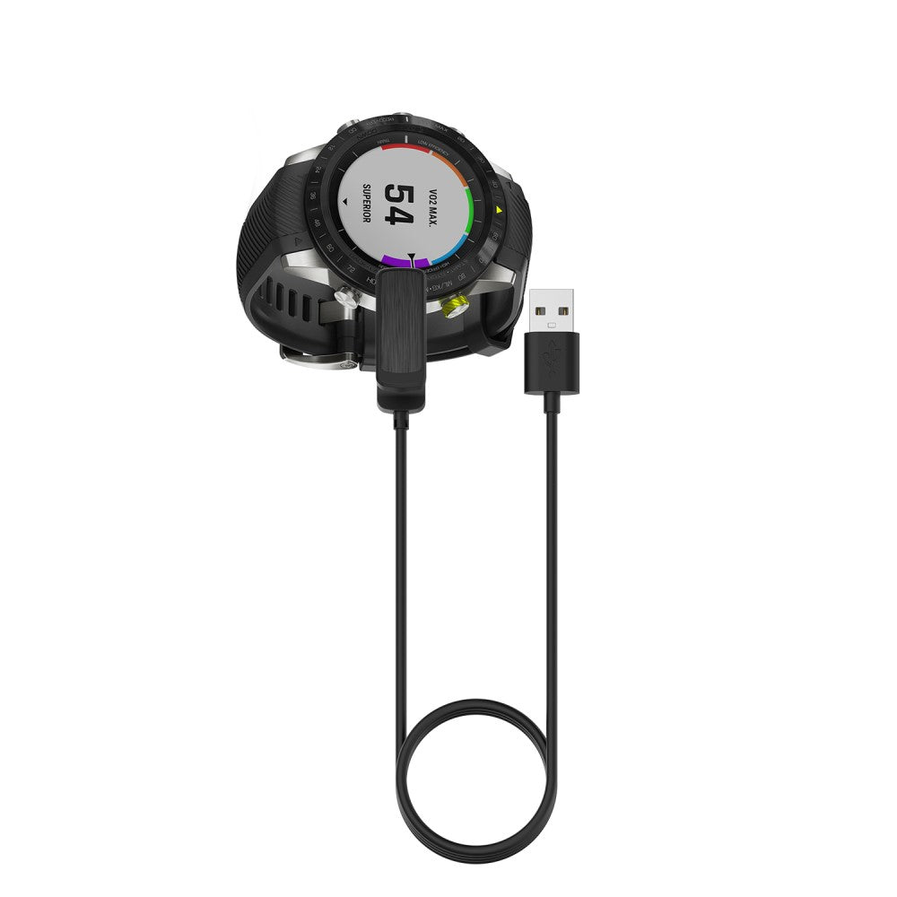 100cm USB Opladningskabel passer til Garmin Smartwatch - Sort#serie_1