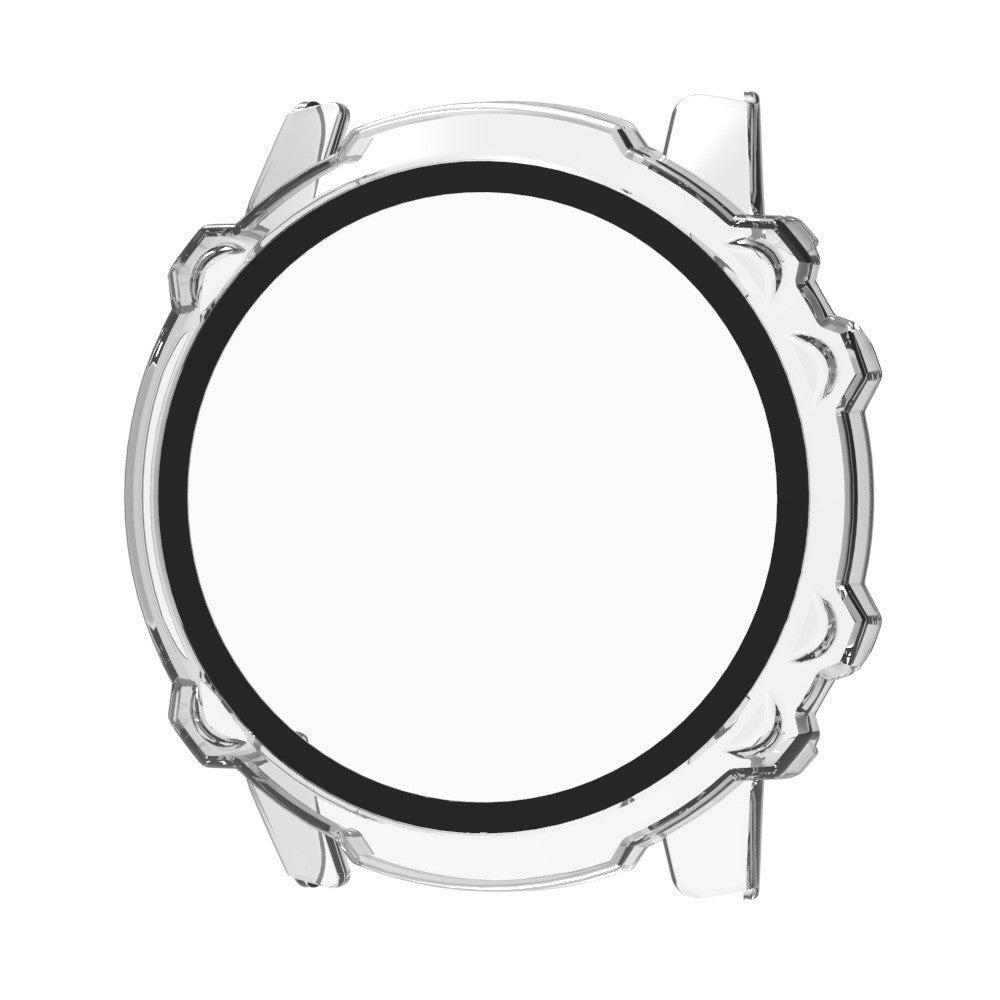 Mega Flot Cover med Skรฆrmbeskytter i Plastik og Hรฆrdet Glas passer til Amazfit Falcon - Gennemsigtig#serie_1