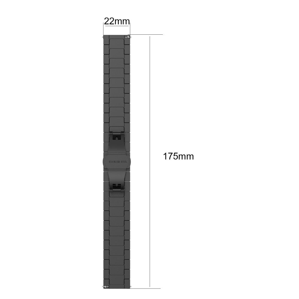Meget Smuk Metal Universal Rem passer til Honor Smartwatch - Sølv#serie_4