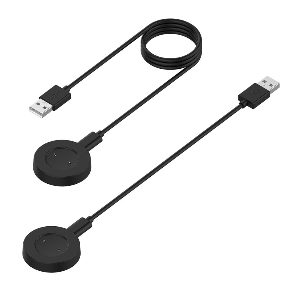 1m Plastik Ladestation passer til Smartwatch - Sort#serie_3