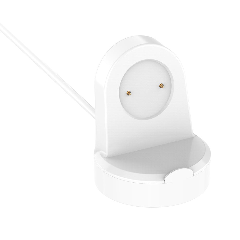 Plastik Magnetisk Ladestation passer til Smartwatch - Hvid#serie_2