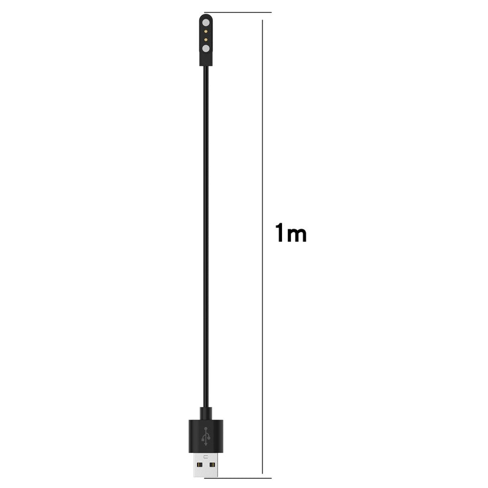 1m Realme Watch 3 / Realme Watch 3 Pro Magnetisk USB Opladningskabel - Hvid#serie_2