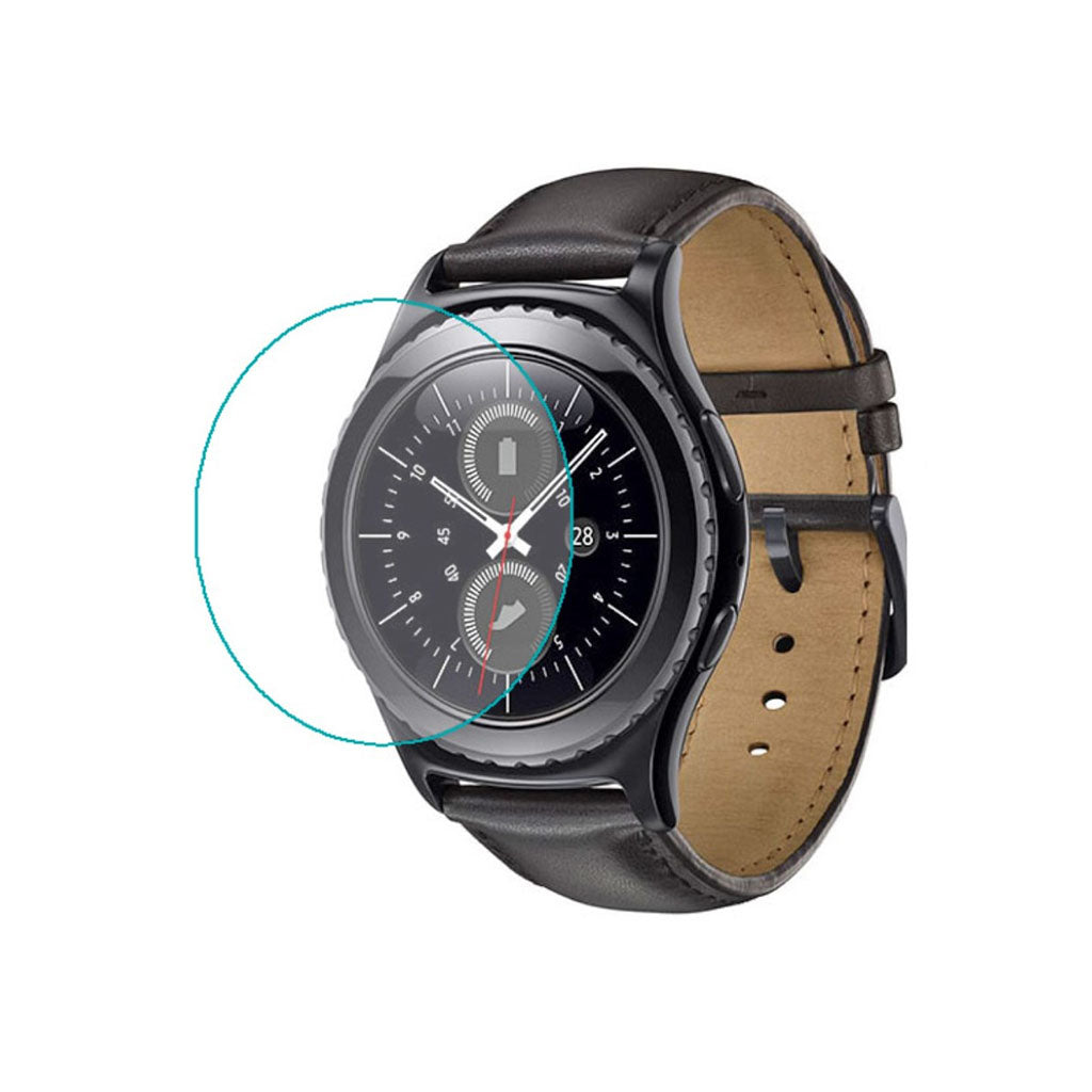 Samsung Gear S2 Hรฆrdet Glas Skรฆrmbeskytter - Rรธd#serie_220