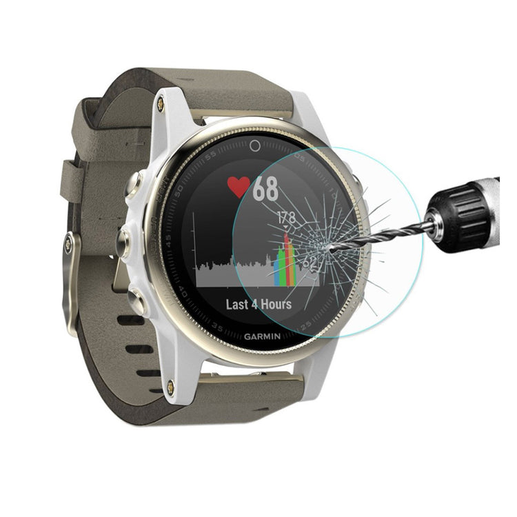 Garmin Fenix 5S Hærdet Glas Skærmbeskytter - Sølv#serie_1