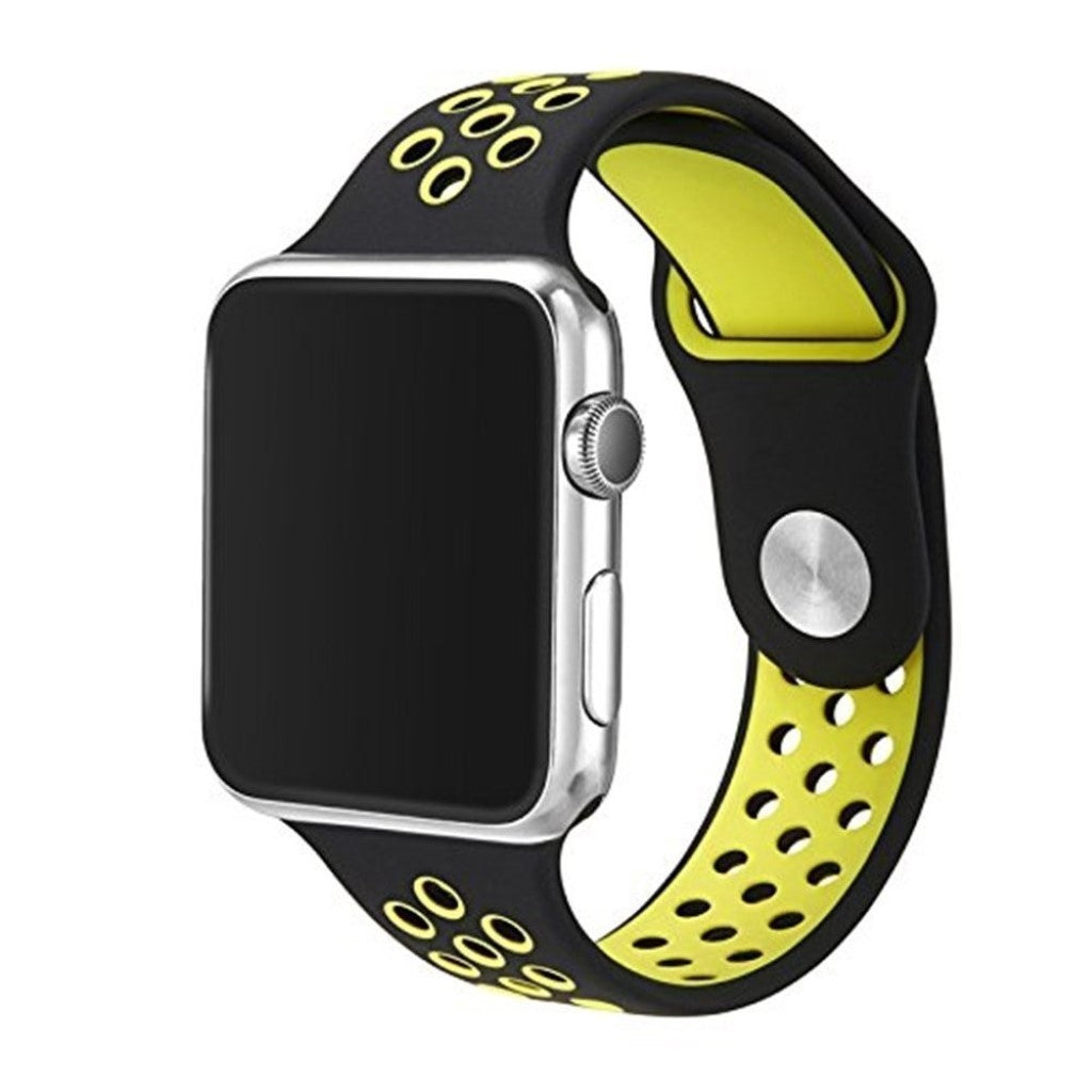 Super skøn Apple Watch Series 1-3 38mm Silikone Rem - Grøn#serie_1