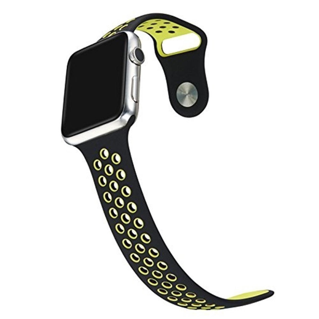 Super skøn Apple Watch Series 1-3 38mm Silikone Rem - Grøn#serie_1