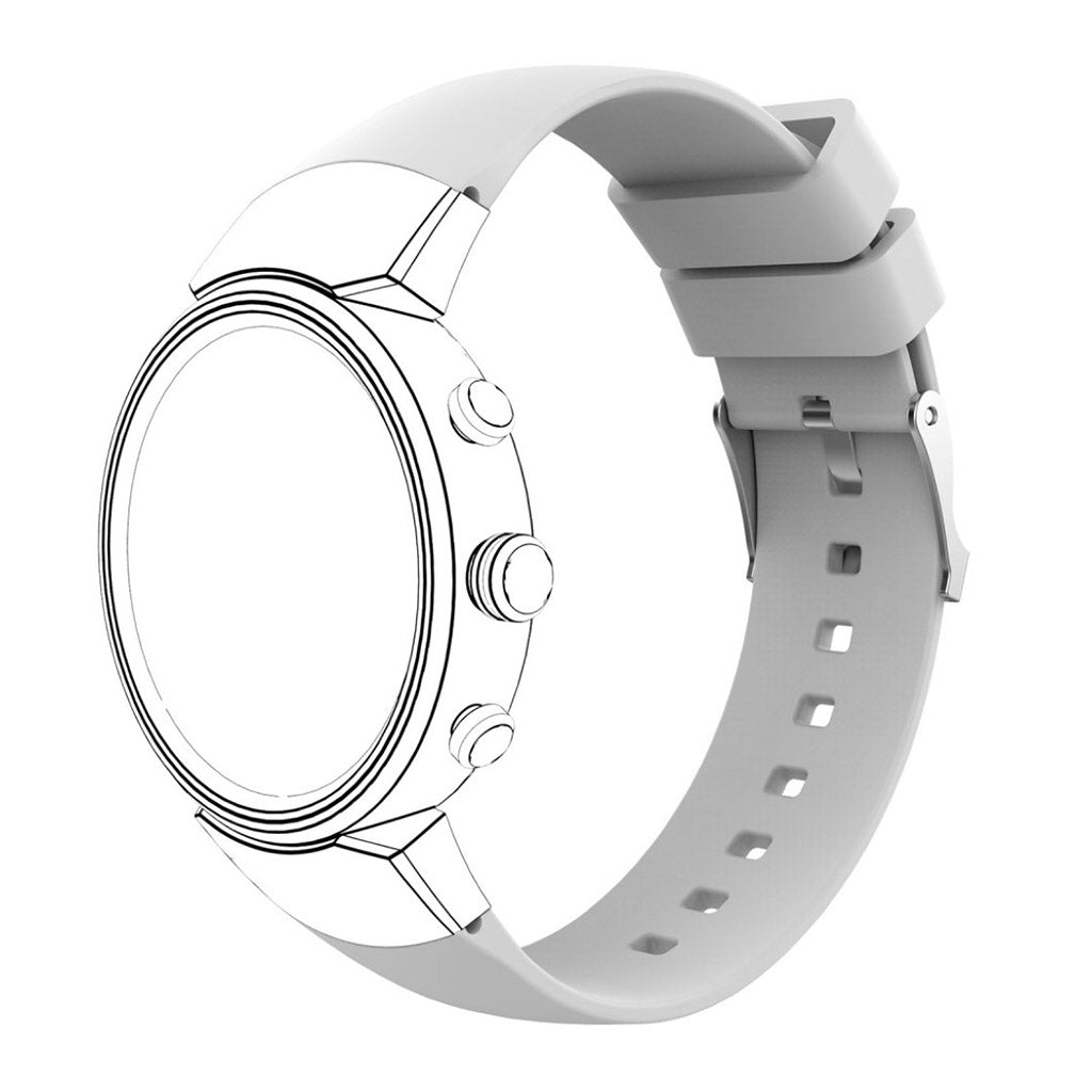 Helt vildt slidstærk ASUS ZenWatch 3 Silikone Rem - Hvid#serie_7