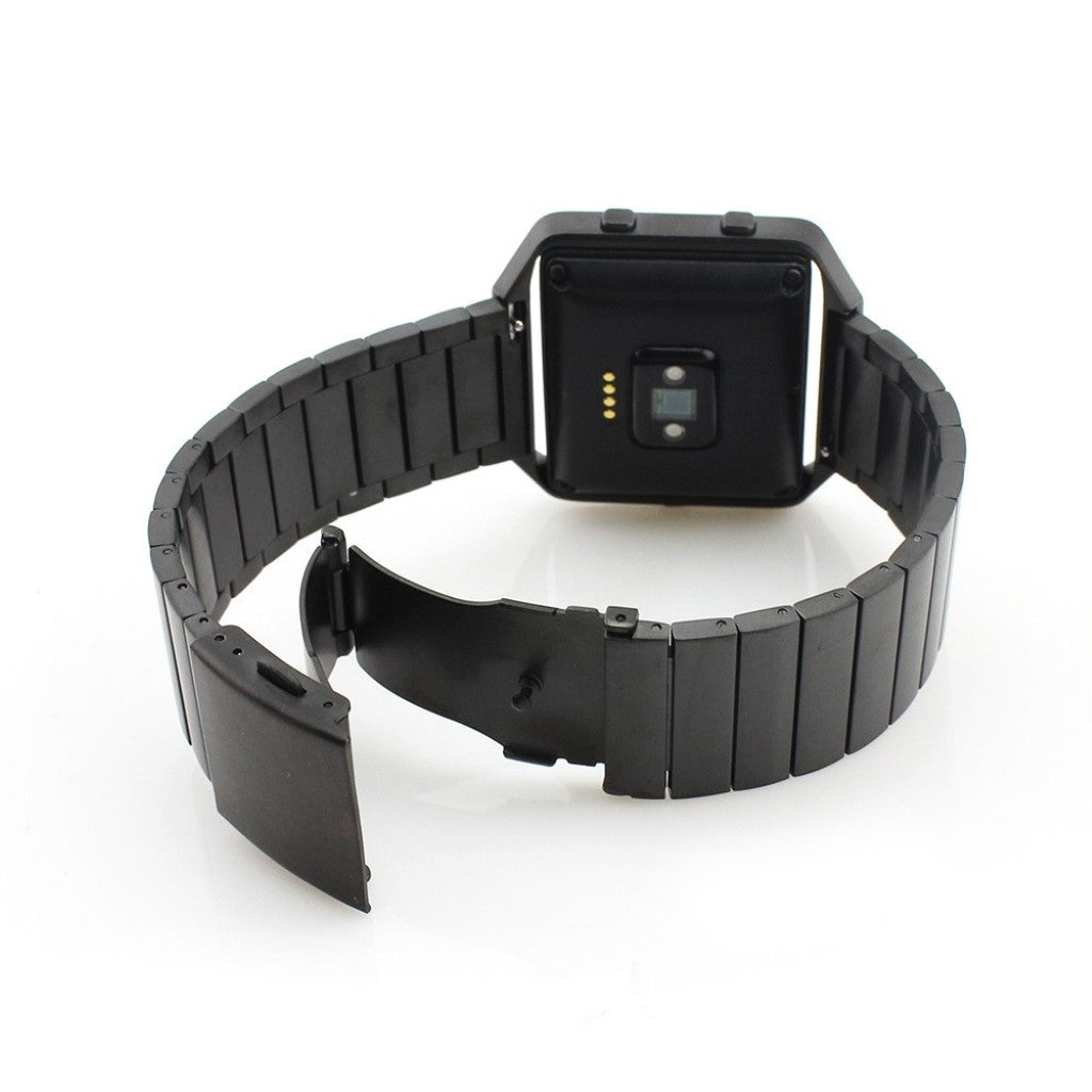 Rigtigt fint Fitbit Blaze Metal Rem - Sort#serie_4
