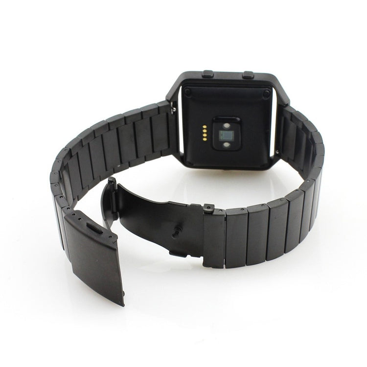 Rigtigt fint Fitbit Blaze Metal Rem - Sort#serie_4
