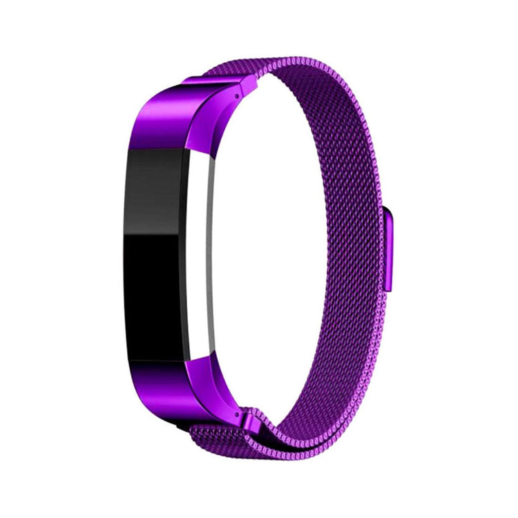 Super fint Fitbit Alta HR Metal Rem - Lilla#serie_4