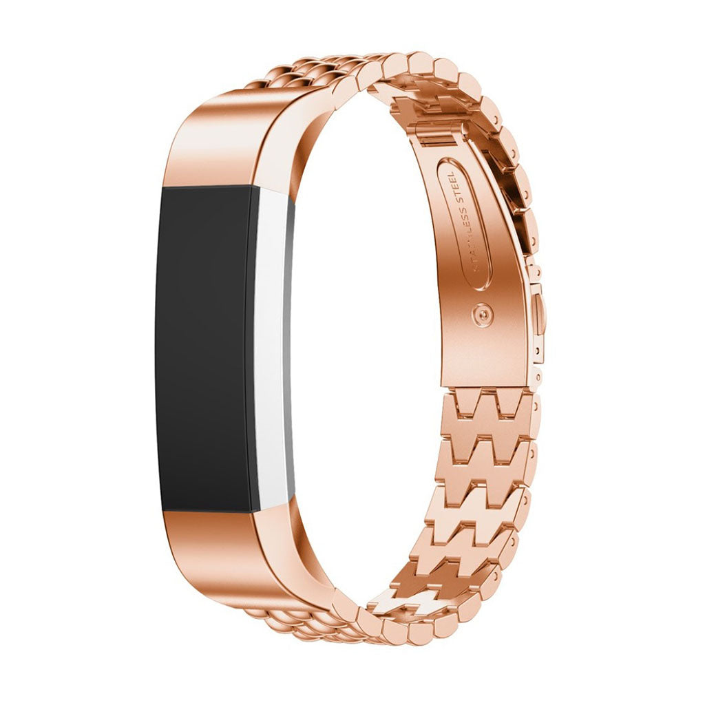 Vildt skรธn Fitbit Alta HR Metal Rem - Pink#serie_1