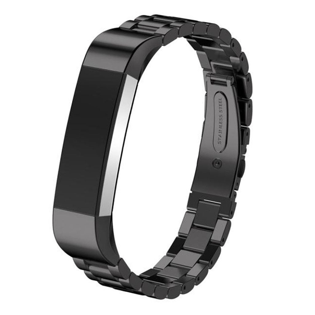Rigtigt skรธn Fitbit Alta HR Metal Rem - Sort#serie_012