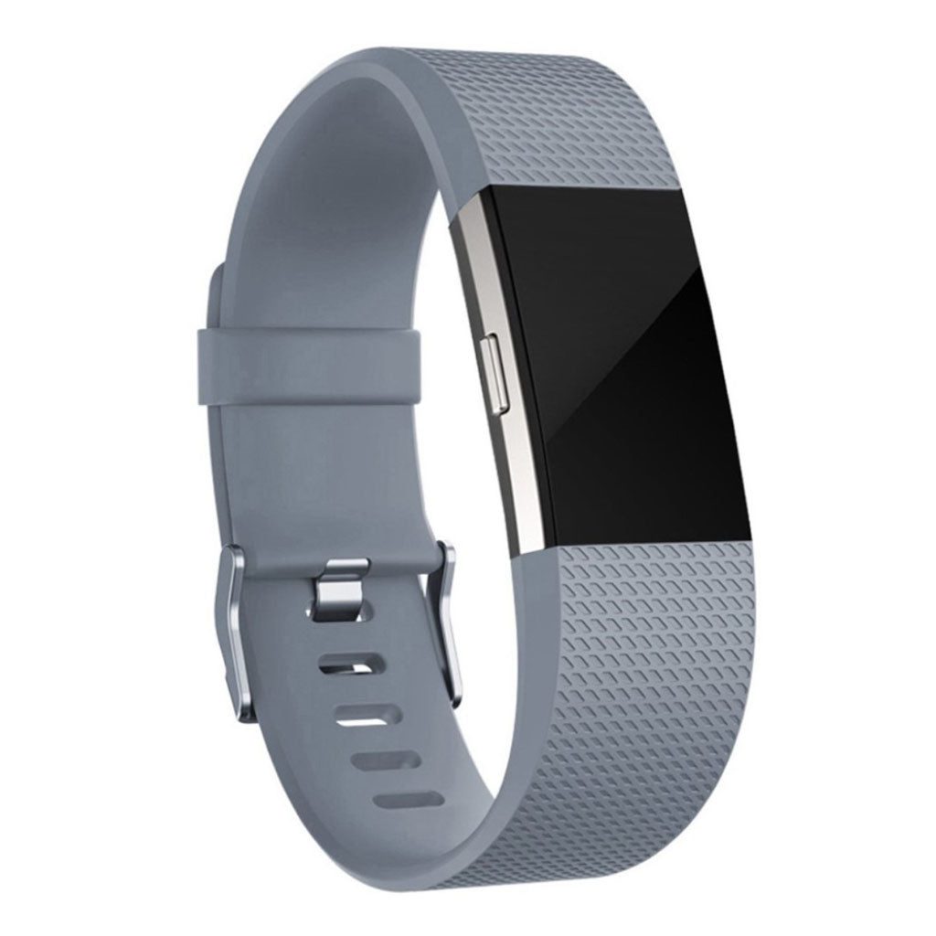 Mega cool Fitbit Charge 2 Silikone Rem - Sรธlv#serie_1