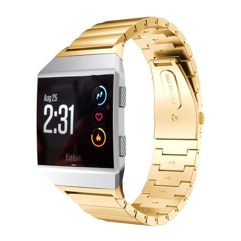 Rigtigt skรธn Fitbit Ionic Metal Rem - Guld#serie_1
