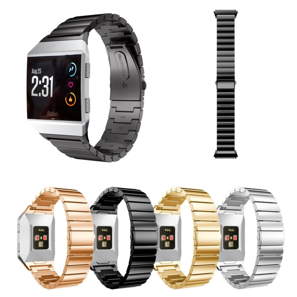 Rigtigt skøn Fitbit Ionic Metal Rem - Sort#serie_4