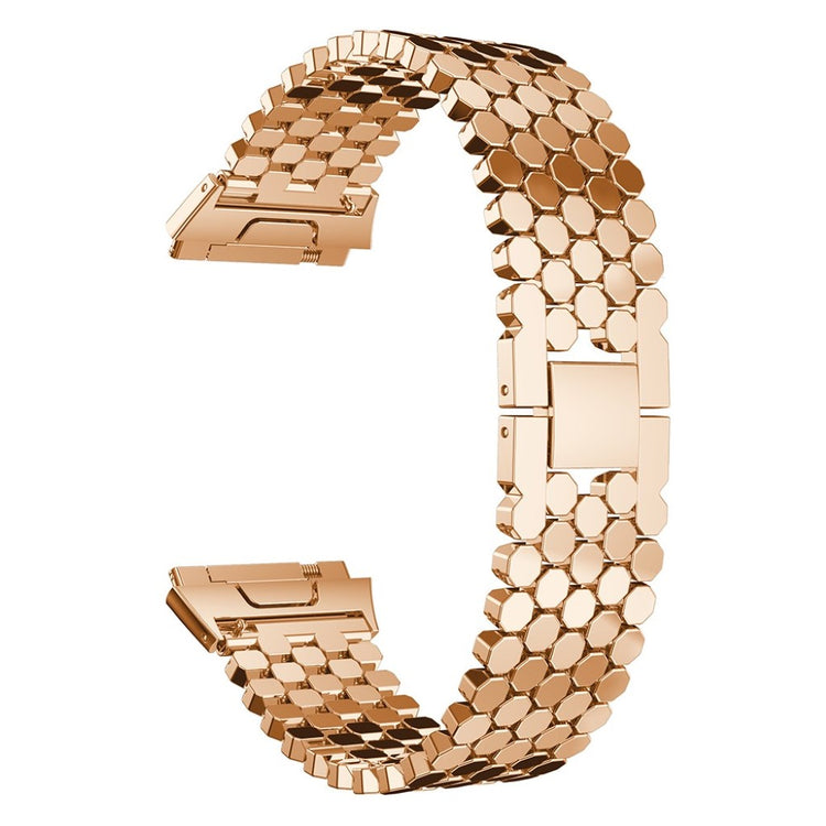 Helt vildt hårdfør Fitbit Ionic Metal Rem - Pink#serie_2