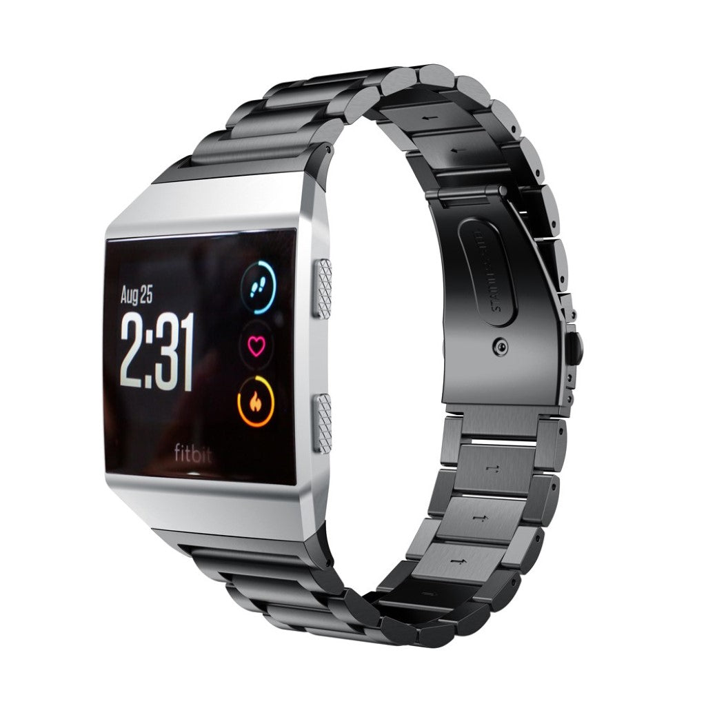 Helt vildt kønt Fitbit Ionic Metal Rem - Sort#serie_4