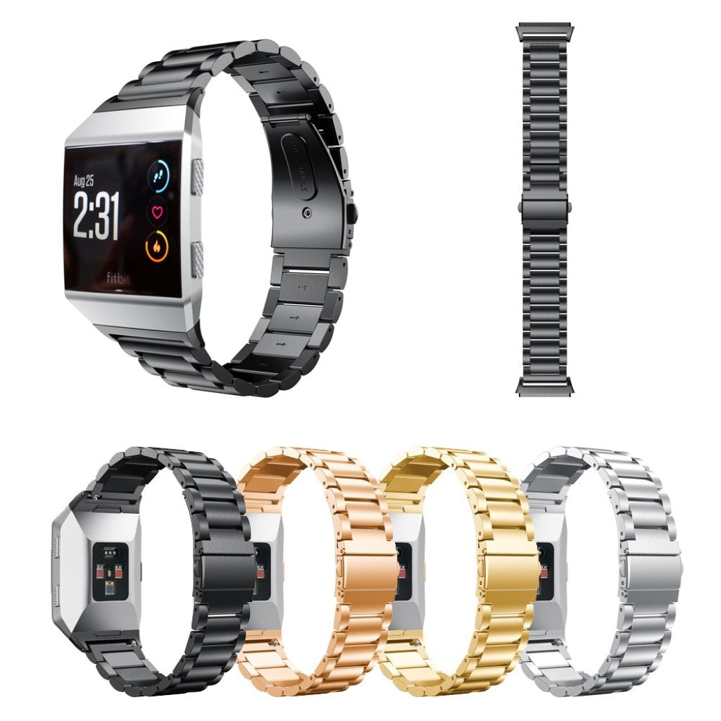 Helt vildt kønt Fitbit Ionic Metal Rem - Sort#serie_4