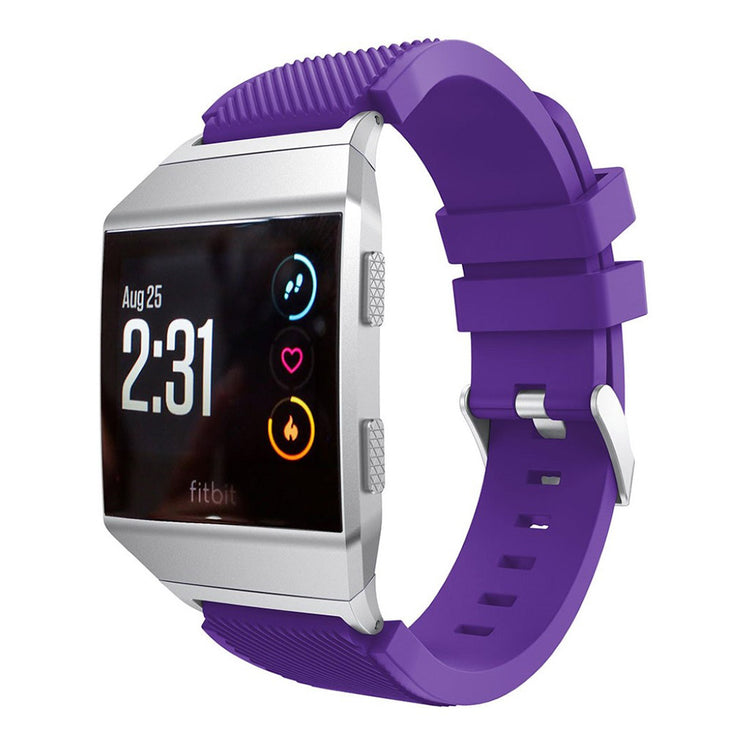 Helt vildt slidstærk Fitbit Ionic Silikone Rem - Lilla#serie_3