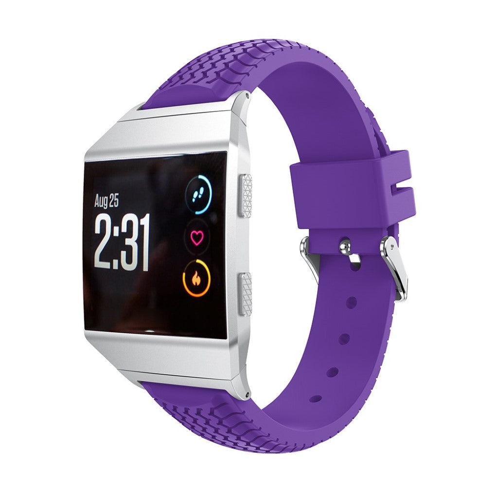 Vildt kønt Fitbit Ionic Silikone Rem - Lilla#serie_2