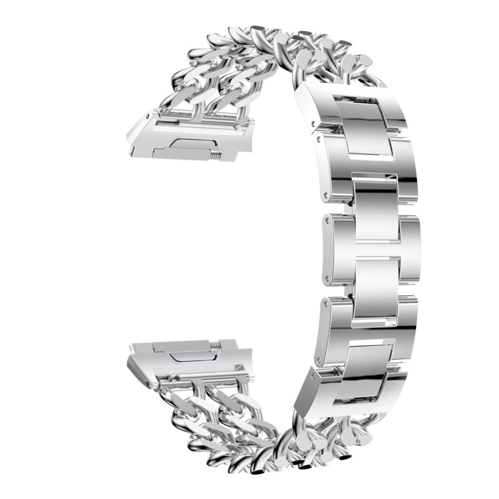 Super fint Fitbit Ionic Metal Rem - Sølv#serie_3