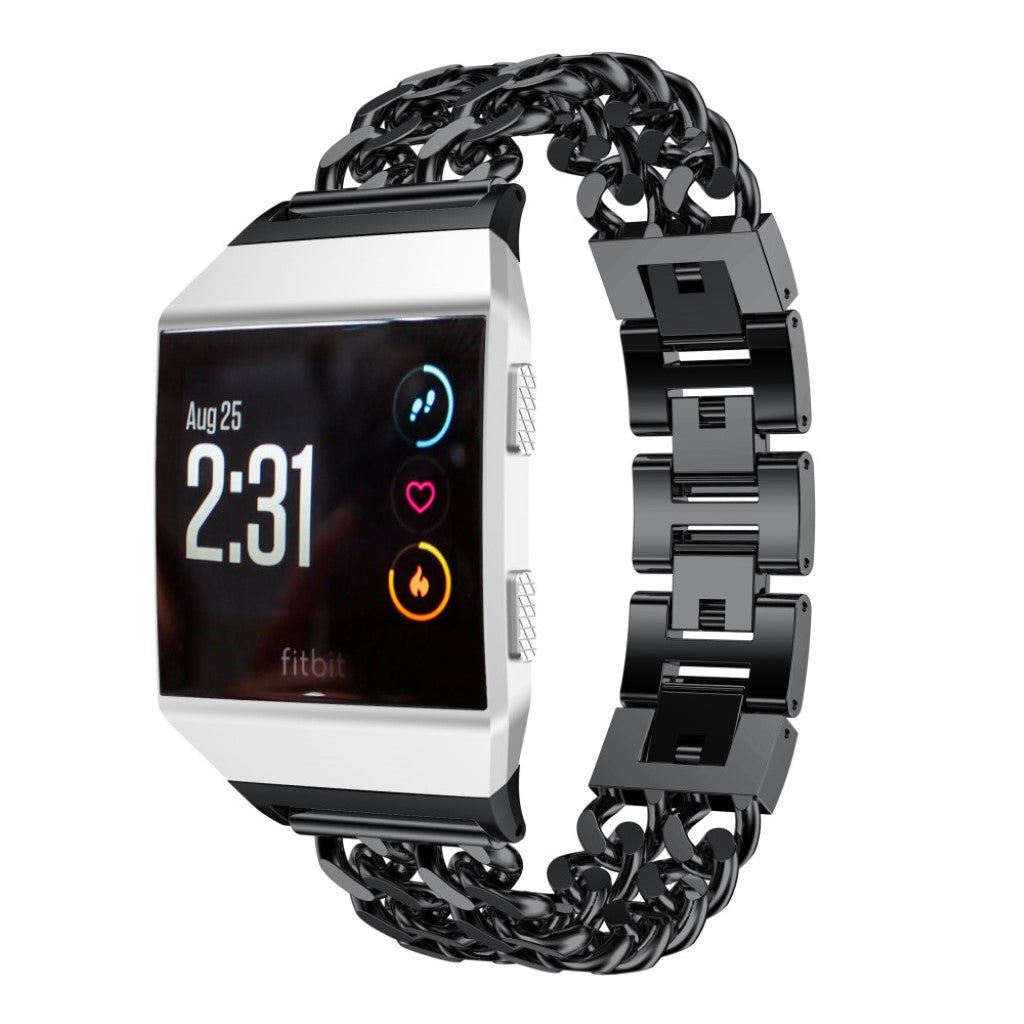 Super fint Fitbit Ionic Metal Rem - Sort#serie_4