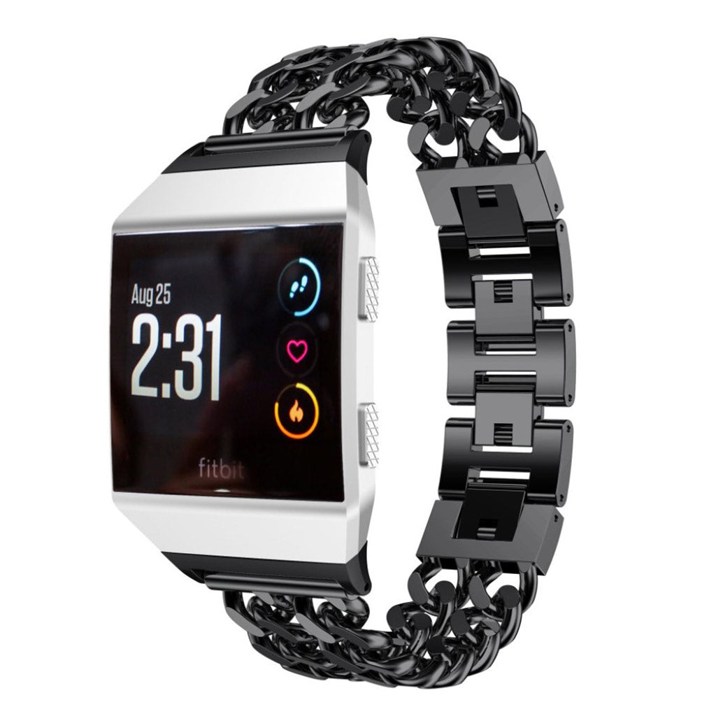 Super fint Fitbit Ionic Metal Rem - Sort#serie_4