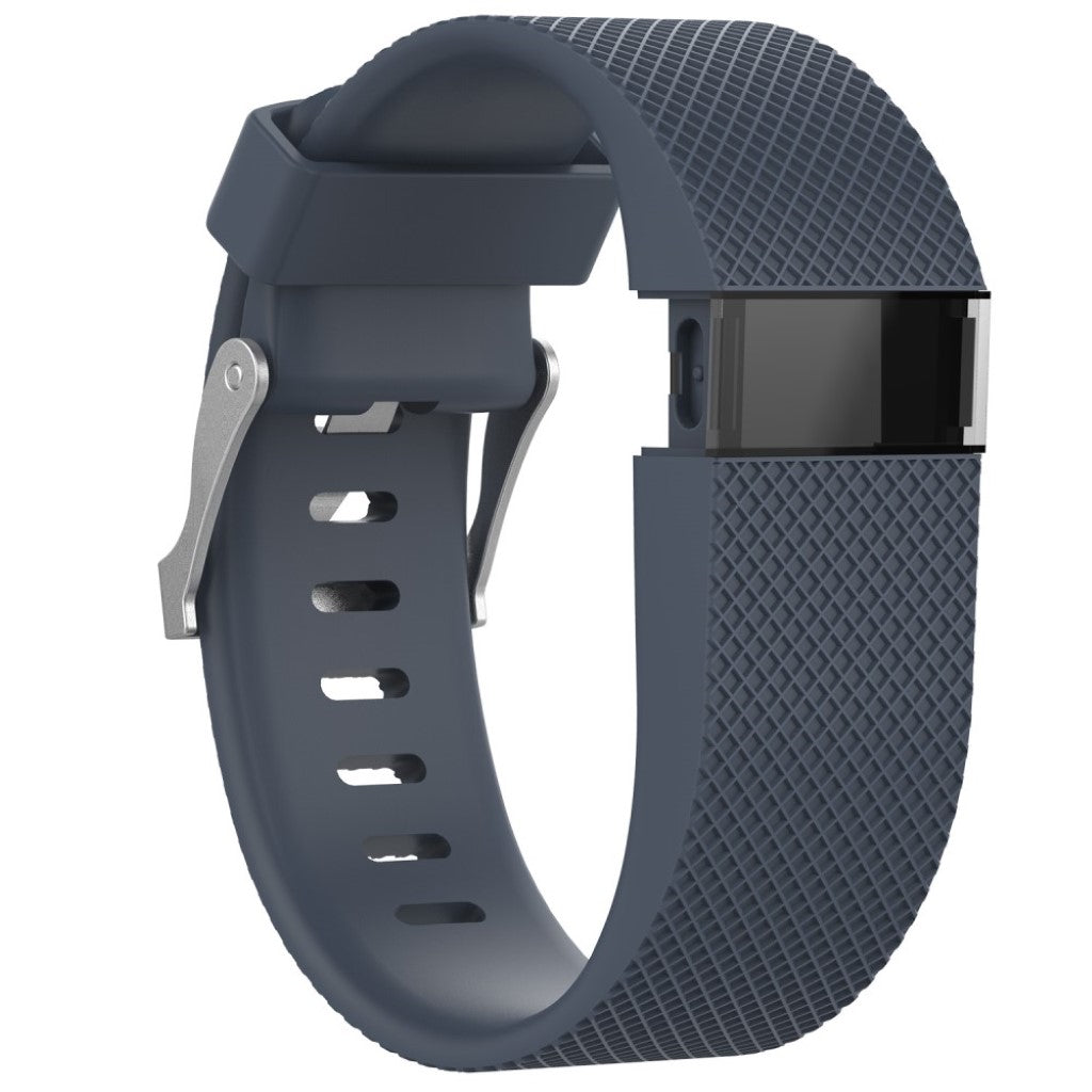 Vildt fantastisk Fitbit Charge HR Silikone Rem - Størrelse: L - Sort#serie_6