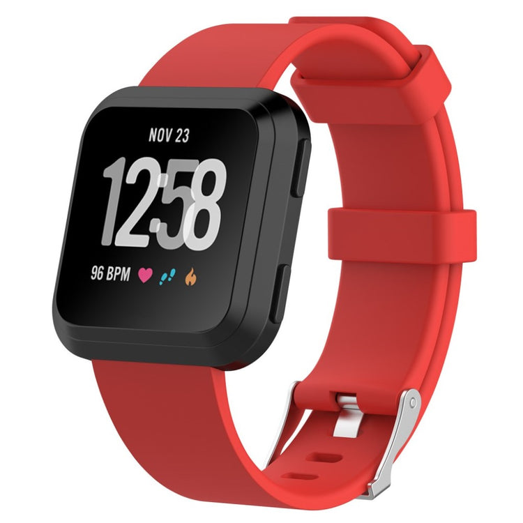 Helt vildt rart Fitbit Versa Plastik Rem - Rød#serie_10