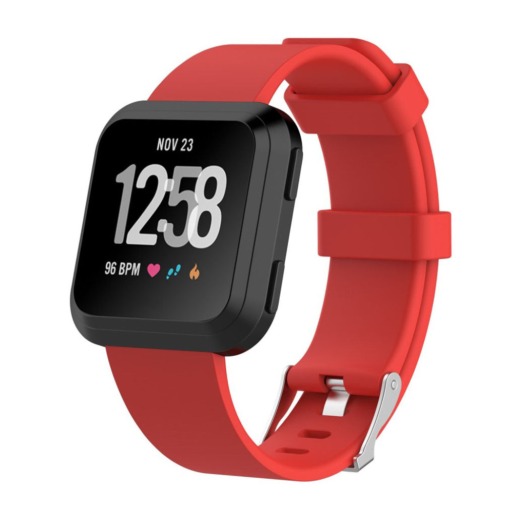 Helt vildt rart Fitbit Versa Plastik Rem - Rรธd#serie_10